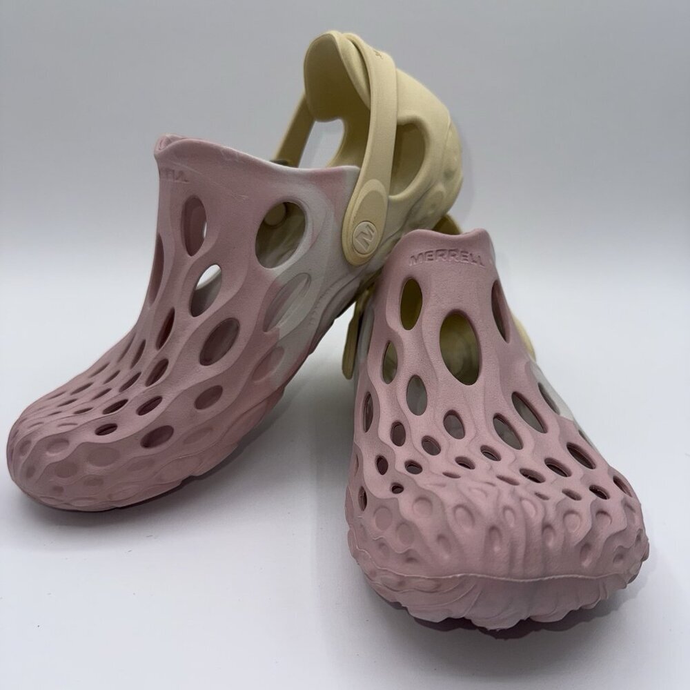 Merrell Hydro Moc Slip-On Pink Yellow Unisex Women’s 8/Men’s 6.5 Croc Style - Picture 3 of 16